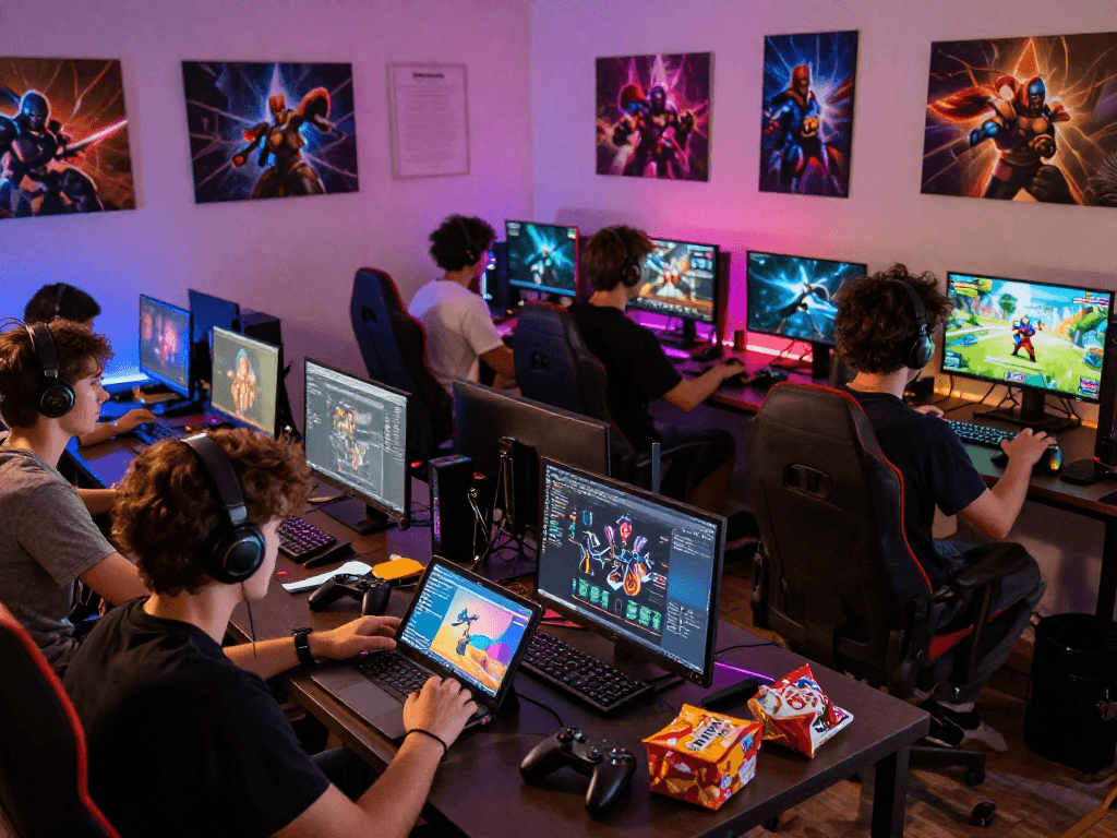 Explore diverse characters from free porn games in an exciting gaming scene