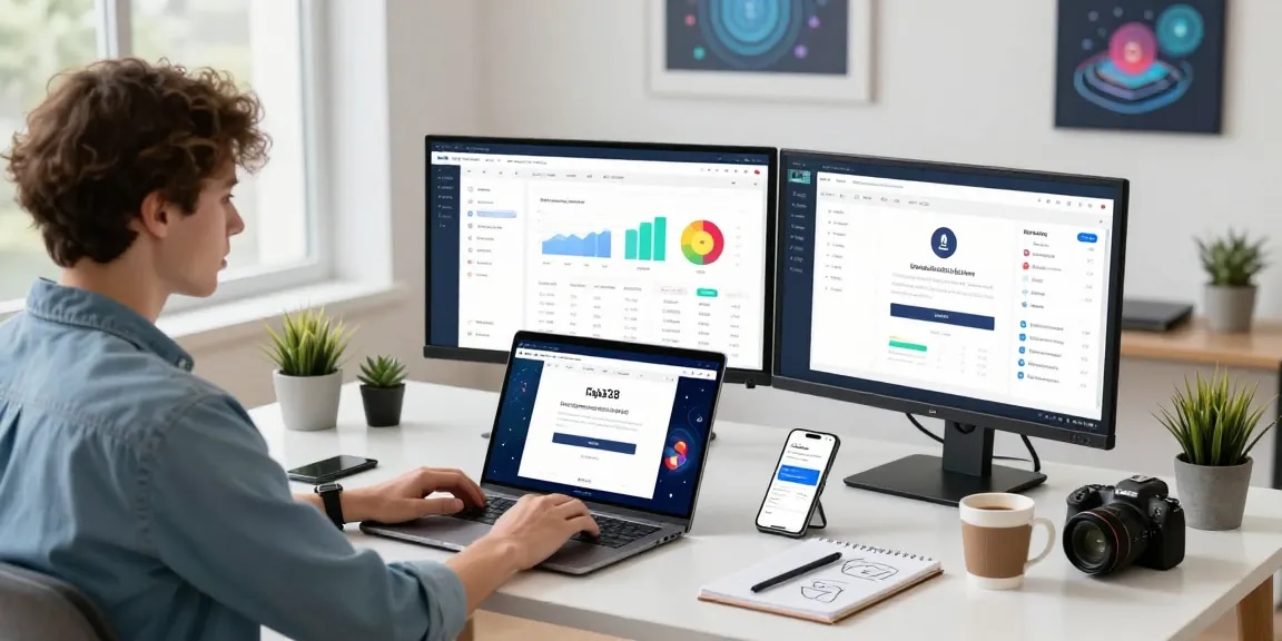 Engaging login raja328 portal interface displayed on a modern workspace with analytics metrics.