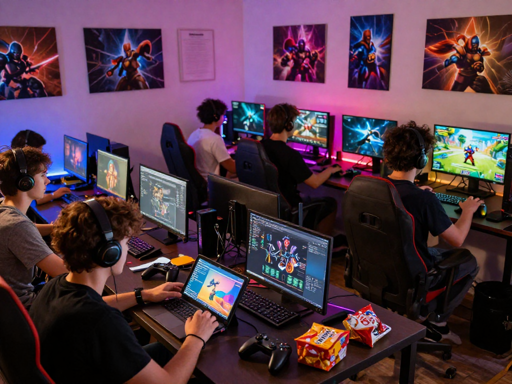 Explore diverse characters from free porn games in an exciting gaming scene
