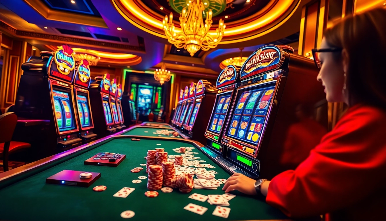 Engage with the demo slot pragmatic experience at a luxurious casino gaming table.