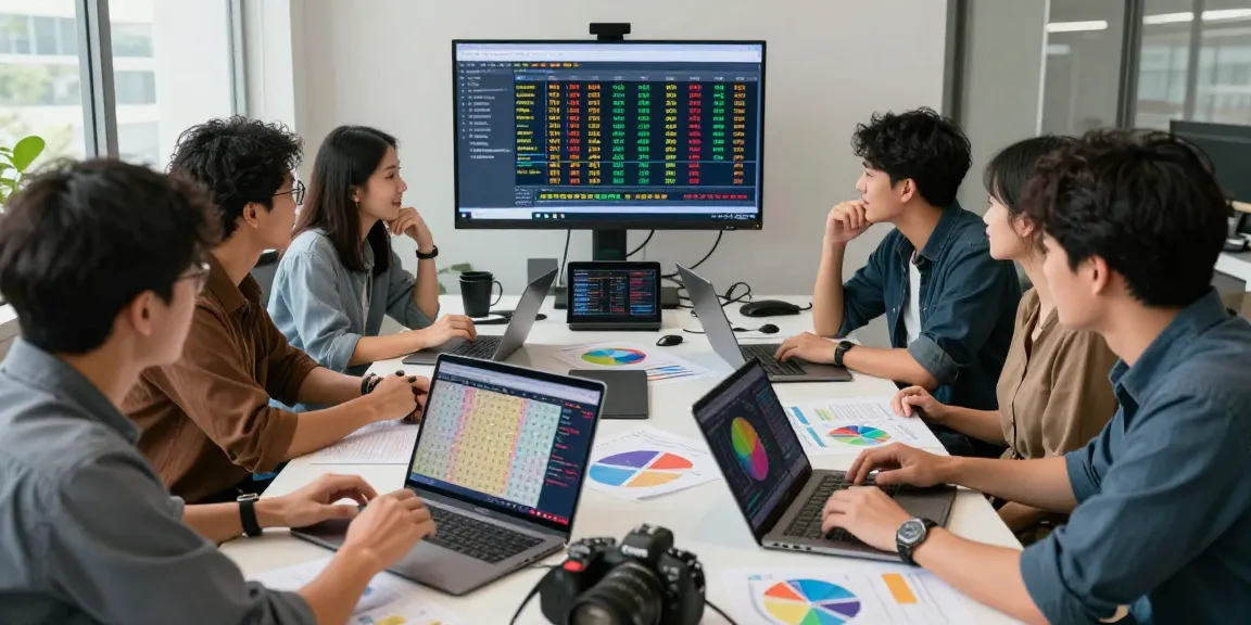 Tim analis sedang mendiskusikan tren syair menang dengan data dan grafik terkini.