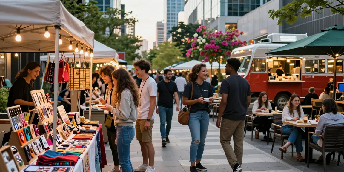 Community outdoor shopping experience at https://forumup.org/shop/search.php?ca_id=&addr1=&addr2=&addr3=&schKeyword= with diverse friends enjoying a vibrant market atmosphere.