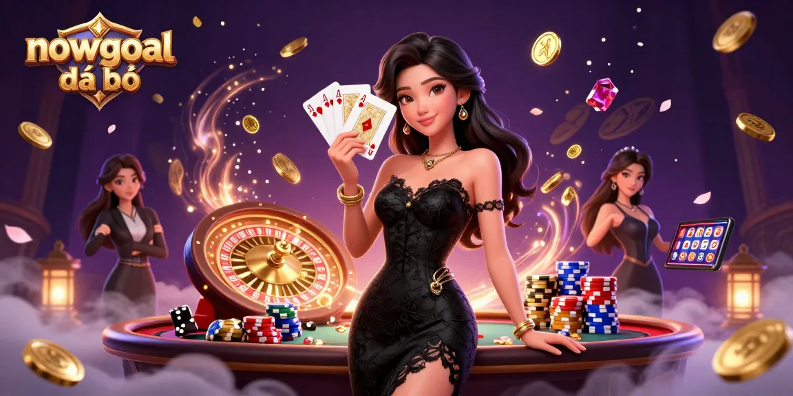 Experience nowgoal đá bóng in a vibrant casino scene of elegance and excitement.