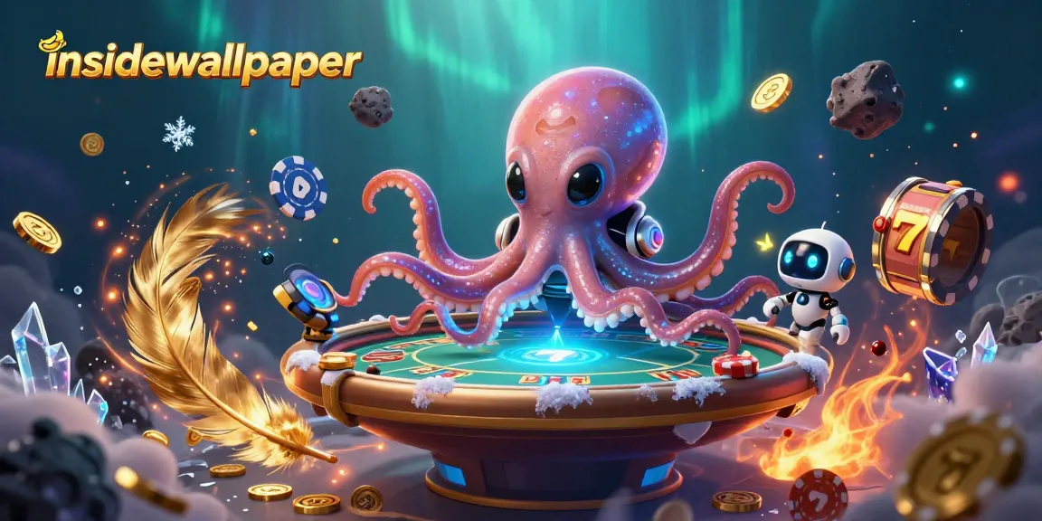 Menghadirkan pengalaman bermain slot gacor dengan insidewallpaper, alien ceria di meja poker holografis.