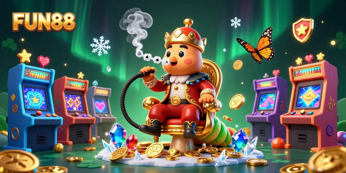 Enjoy thrilling FUN88 casino games in an ultra-detailed 3D illustration filled with excitement.