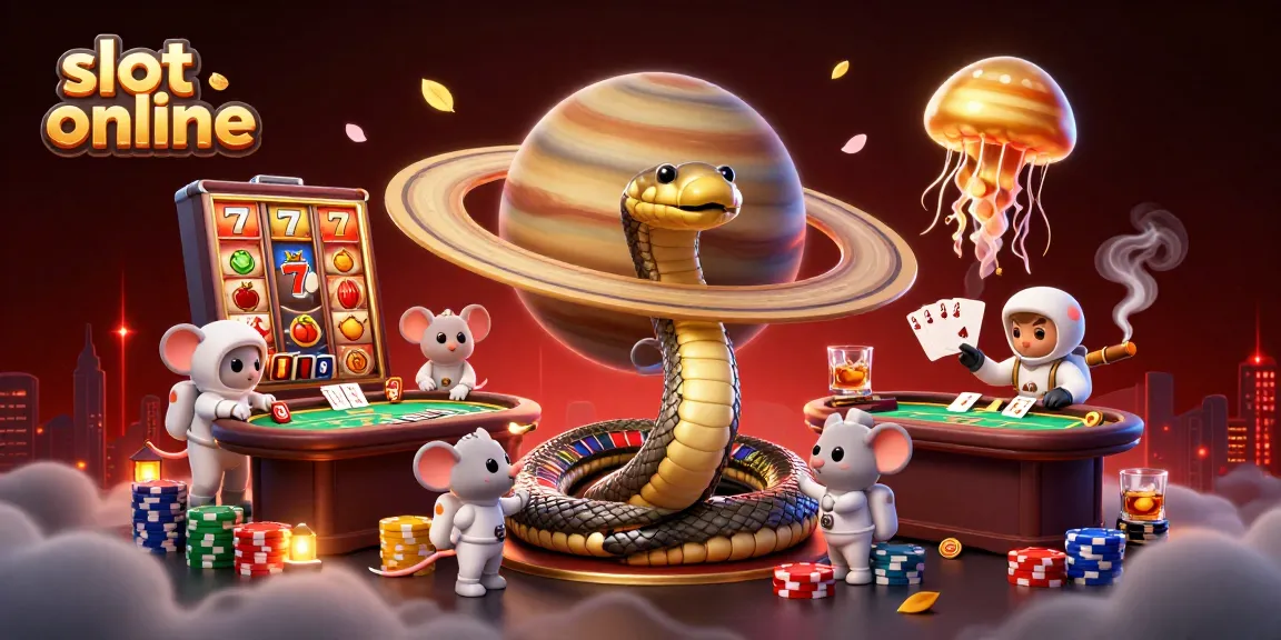 Mainkan slot online dengan keberuntungan, sambil meriah dengan simbol jackpot dan spiral mesin slot.