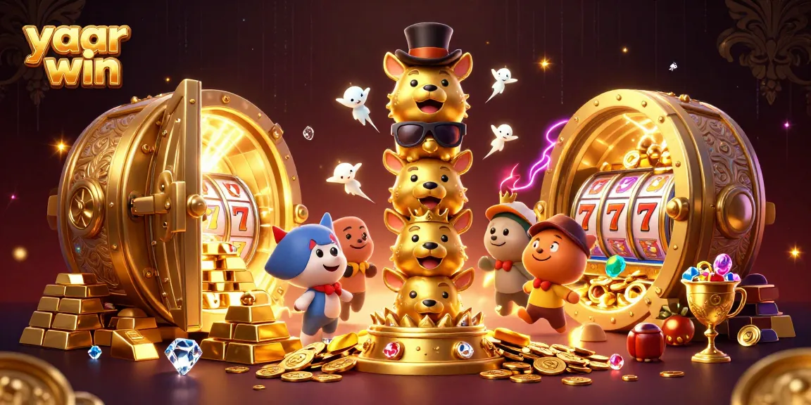 Engage with yaar win casino slots, featuring a lively 3D totem and shining treasures!
