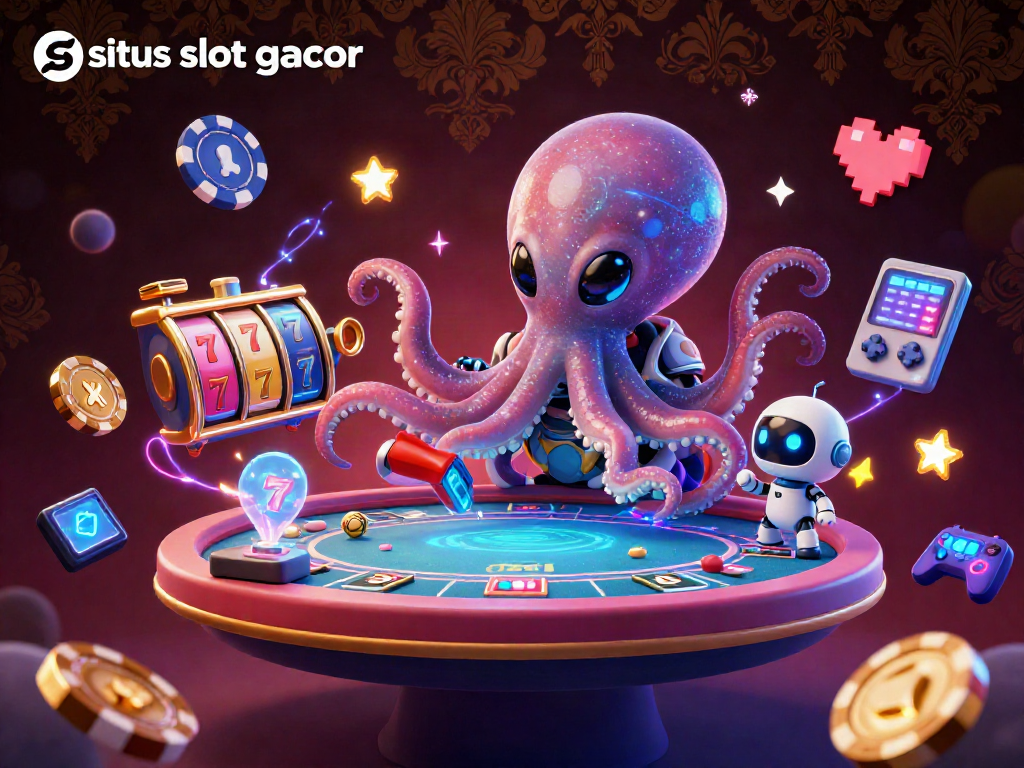 Permainan kasino di luar angkasa dengan "situs slot gacor" dan makhluk alien intergalaksi.