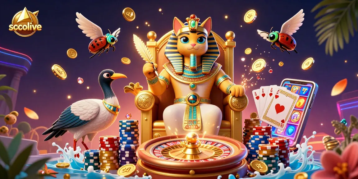 Socolive showcases dynamic casino gaming with vibrant characters, stunning roulette, and colorful poker elements.