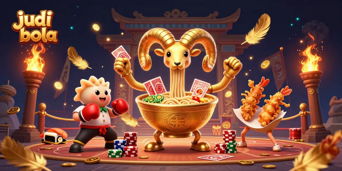 Engage in judi bola excitement with dynamic betting in this vibrant casino illustration.