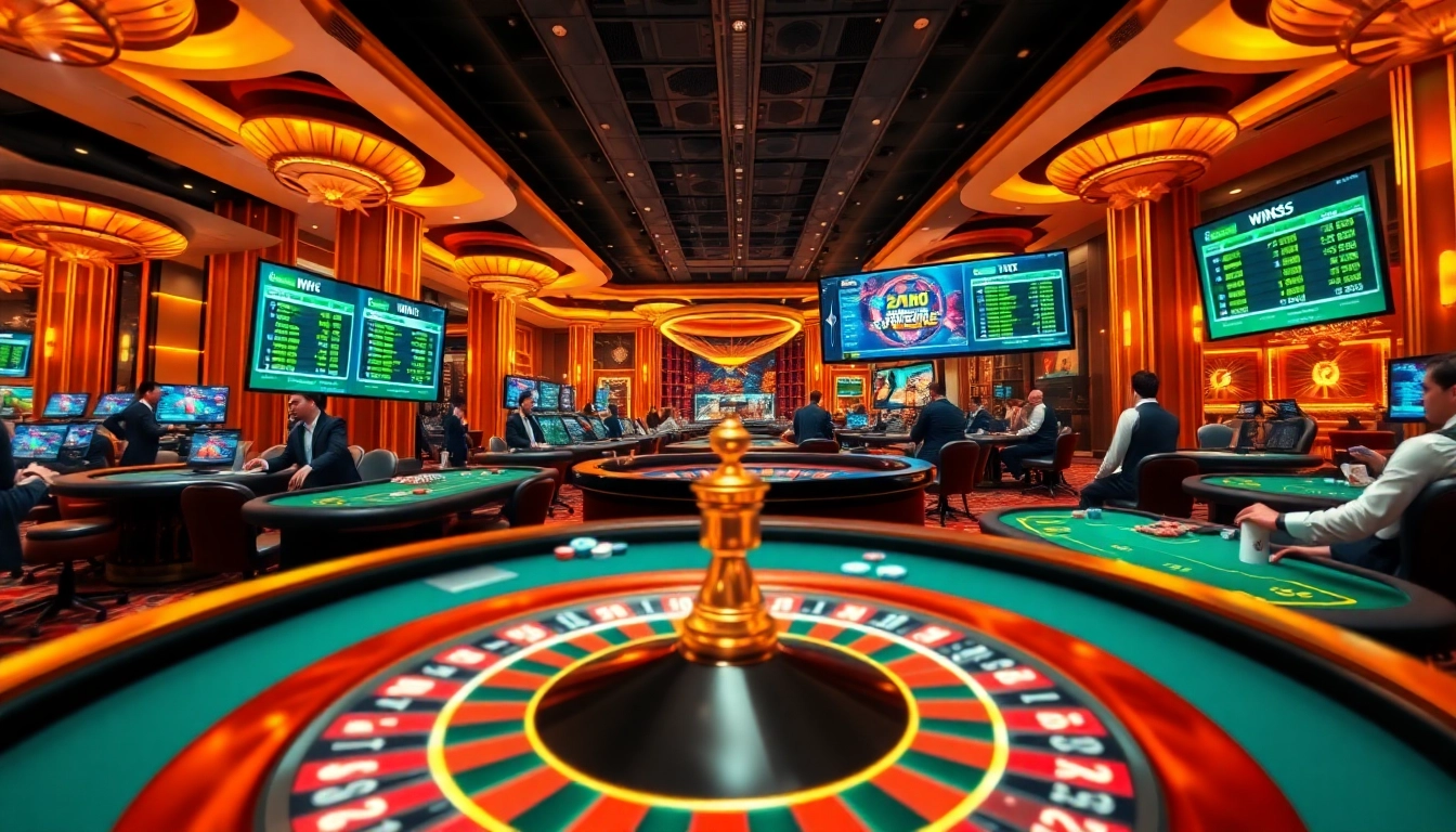 Experience excitement at Win55 with vibrant casino visuals and engaging gambling elements.