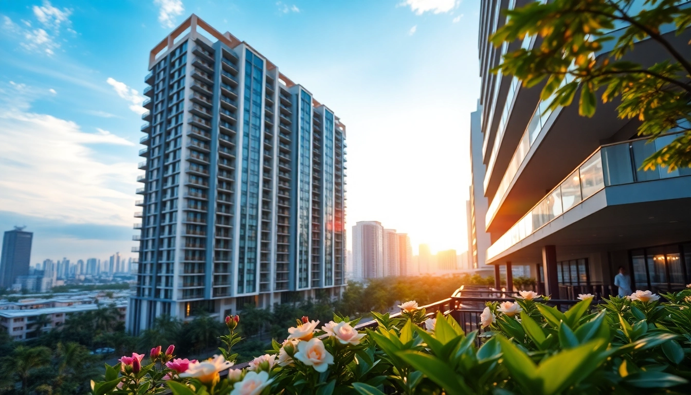 Visualize Tampines EC luxury condominium featuring modern design and lush landscaping