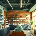 Shop unique items at the Weed Store in a modern retail setting featuring vibrant cannabis products.