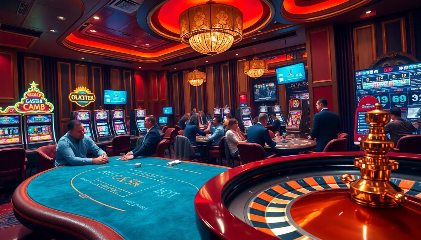 Exciting gambling scene showcasing diverse games at https://rr88co.net/, highlighting luxury gaming experiences.