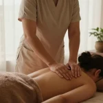 Relaxing Swedish massage scene showcasing 영등포스웨디시 spa therapy.