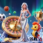Engage in sports betting with visually captivating soi kèo bóng đá scene featuring a mermaid and vibrant sports elements.