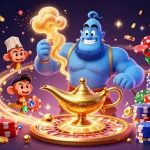 Engage in สล็à¸à¸•เว็บตรง gaming with vibrant 3D casino scene full of magic and excitement.