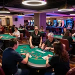 Engaged players enjoying blackjack at zx88 casino during a lively gaming session