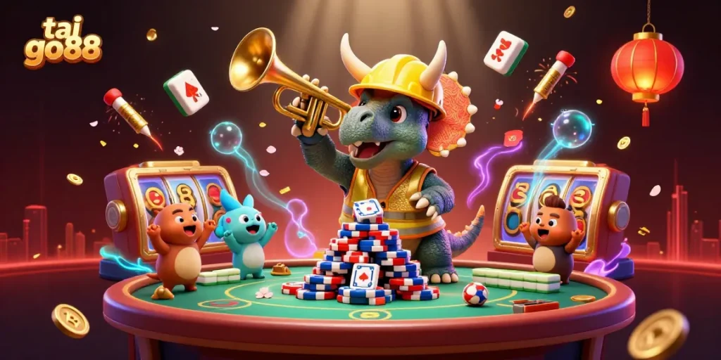 Experience thrilling gameplay with tai go88, featuring vibrant characters and dynamic casino elements.