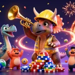 Engage with Mapan777 through vibrant gameplay featuring thrilling poker chip builds and celebrations.