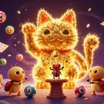 Experience the excitement of go 88 with a vibrant casino-themed illustration featuring dynamic game elements.