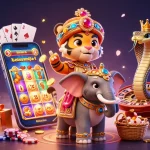 Experience the thrill of dh88 with vibrant slot games and luxury elements in this dynamic scene.