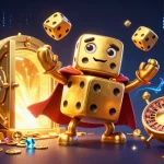 Experience thrilling gameplay with toto123 daftar in a dynamic 3D casino illustration filled with golden treasures.
