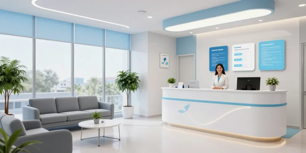 Hair transplant Turkey - Compassionate patient care at a modern healthcare clinic.