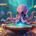 Menghadirkan pengalaman bermain slot gacor dengan insidewallpaper, alien ceria di meja poker holografis.