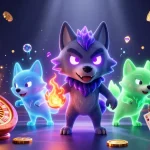 Experience thrilling wins at toto slot macau with 3D wolves, golden coins, and vibrant casino elements